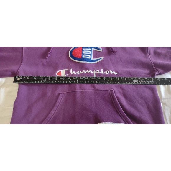 Champion Hoodie and Pant Set Womens M 100 Anniversary Chenille Logo Purple - Picture 6 of 16